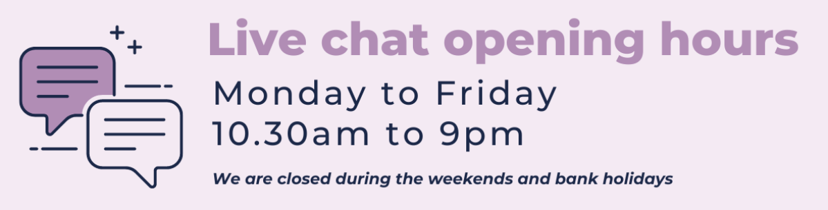 Live chat opening hours