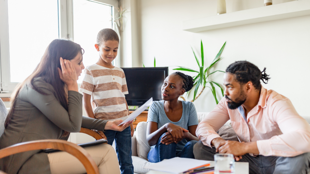 Family having support